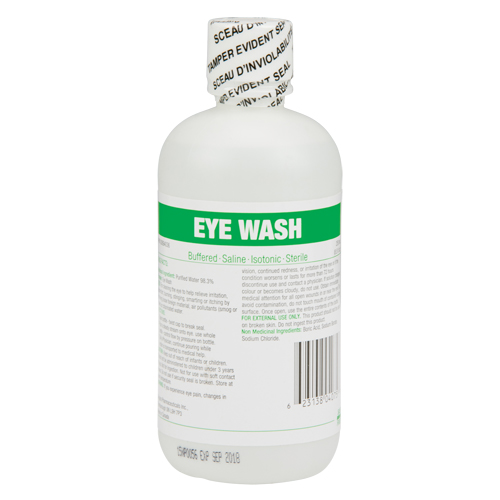 Douche oculaire, Bouteille Plein, 250 ml Sidevic Inc.