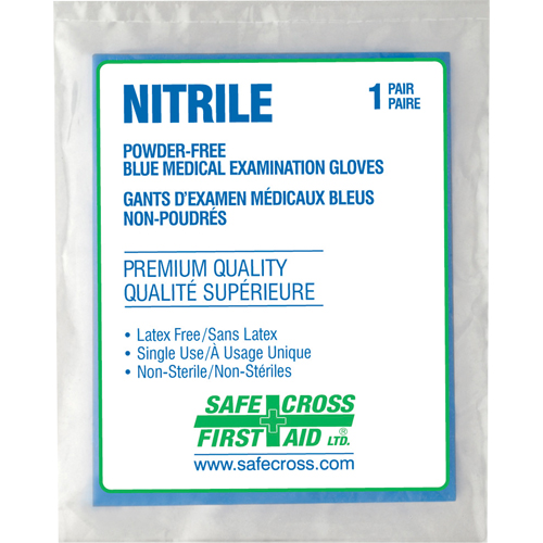 Medical Examination Gloves, Large, Nitrile, 5-mil, Powder-Free, Clear, Class 2 Sidevic Inc.