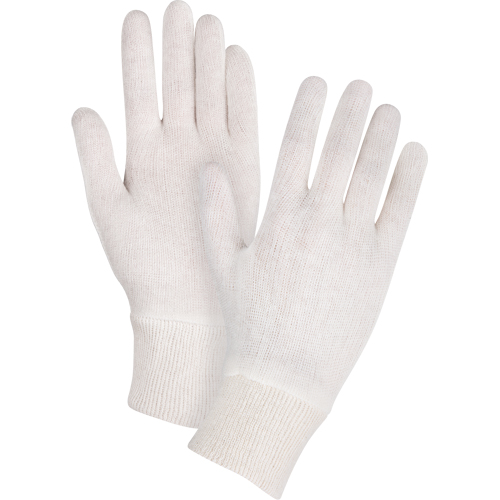 Gants d'inspection de poids moyen, Poly/coton, Poignet Poignet en tricot, Dames Sidevic Inc.
