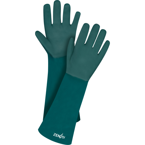 Gants verts &agrave; double enduit, 18" lo, PVC, Doublure en Jersey de coton, 70 mils Sidevic Inc.