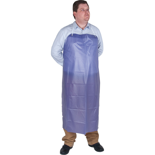 Lightweight Apron, Vinyl, 45" L x 36" W, Blue Sidevic Inc.