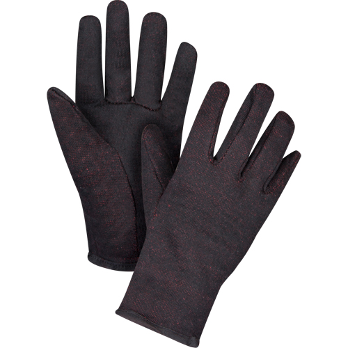 Gants de jersey, Grand, Brun, Molleton rouge, &agrave; enfiler Sidevic Inc.