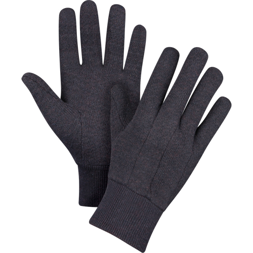 Gants de jersey, Grand, Brun, Non doubl&eacute;, Poignet en tricot Sidevic Inc.