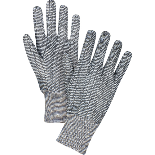 Jersey Gloves, Large, Salt & Pepper, Unlined, Knit Wrist Sidevic Inc.
