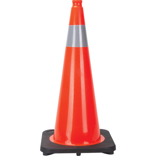 Traffic Cone, 28", Orange, 4" Reflective Collar(s) Sidevic Inc.