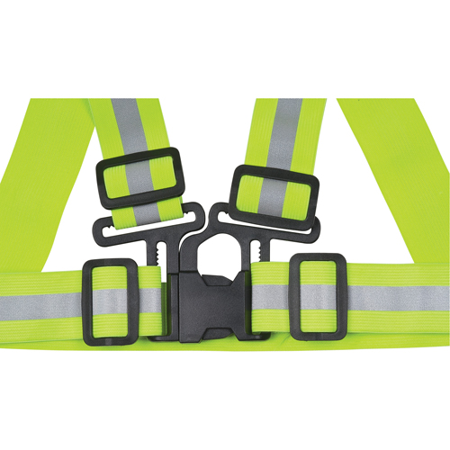 Harnais de s&eacute;curit&eacute; d'usage standard, Jaune lime haute visibilit&eacute;, Couleur r&eacute;fl&eacute;chissante Argent, Moyen Sidevic Inc.