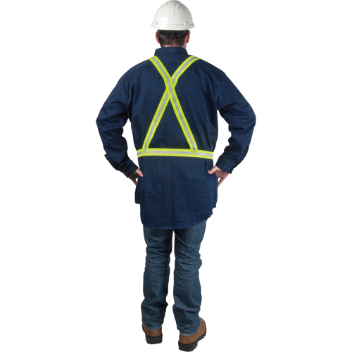 Harnais de s&eacute;curit&eacute; d'usage standard, Jaune lime haute visibilit&eacute;, Couleur r&eacute;fl&eacute;chissante Argent, Moyen Sidevic Inc.
