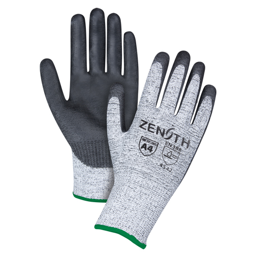 Gants &eacute;lastiques sans coutures r&eacute;sistants &agrave; la coupe, Taille Moyen/8, Calibre 13, Rev&ecirc;tement Polyur&eacute;thane, Enveloppe en PEHP, ANSI/ISEA 105 niveau 4/EN 388 niveau 5 Sidevic Inc.