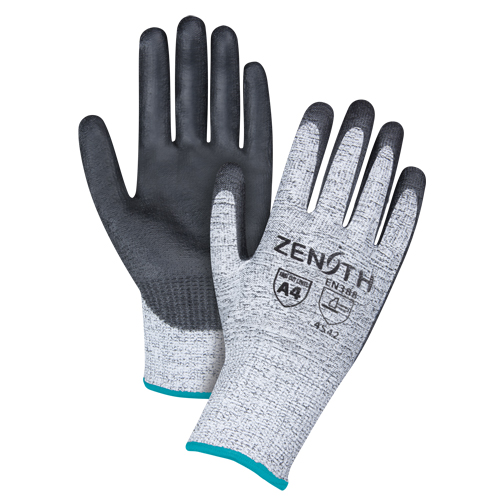 Gants &eacute;lastiques sans coutures r&eacute;sistants &agrave; la coupe, Taille T-Grand/10, Calibre 13, Rev&ecirc;tement Polyur&eacute;thane, Enveloppe en PEHP, ANSI/ISEA 105 niveau 4/EN 388 niveau 5 Sidevic Inc.