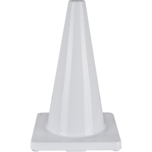 C&ocirc;ne de couleur pour la signalisation, 18", Blanc Sidevic Inc.