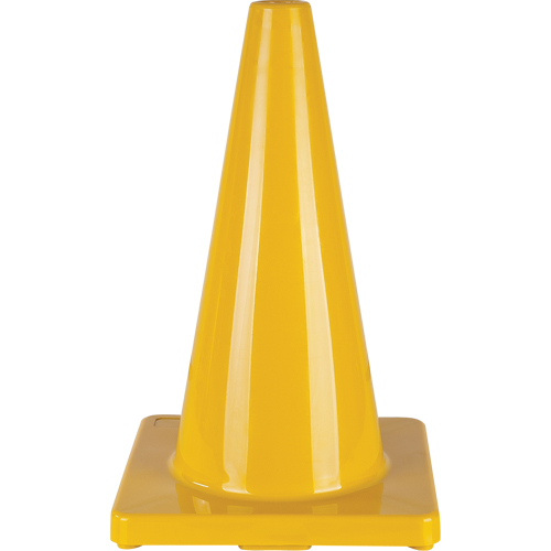 C&ocirc;ne de couleur pour la signalisation, 18", Jaune Sidevic Inc.