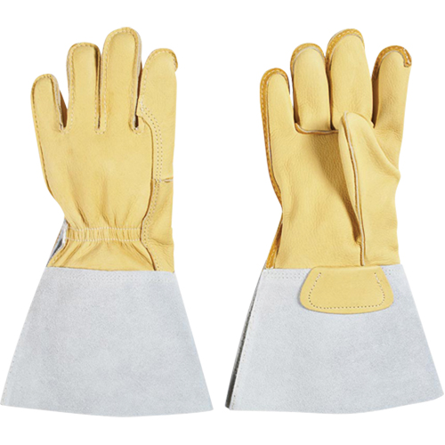 Gants pour monteur de lignes, Grand, Paume en Cuir fleur de vache, Doublure en Coton Sidevic Inc.