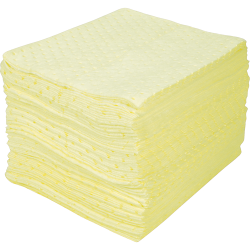 Premium Bonded Sorbent Pads, Hazmat, 15" x 18", 30 gal. Absorbancy Sidevic Inc.