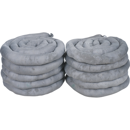Sorbents Socks, Universal, 40 gal. Absorbancy, 3" W x 10' L, Pack of 10 Sidevic Inc.