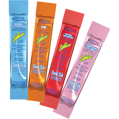 Sqwincher&reg; Boisson de r&eacute;hydratation ZERO Qwik Stik, Poudre, Orange Sidevic Inc.