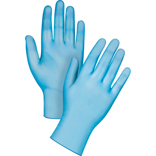 Medical-Grade Disposable Gloves, Small, Vinyl, 4.5-mil, Powder-Free, Blue, Class 2 Sidevic Inc.