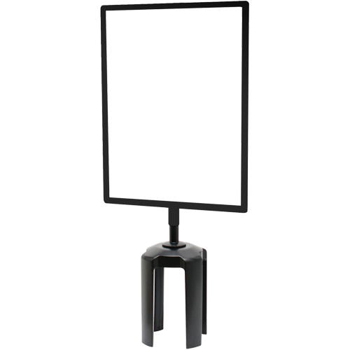 Tensabarrier&reg; Sign Frame with Adapter, Black Sidevic Inc.