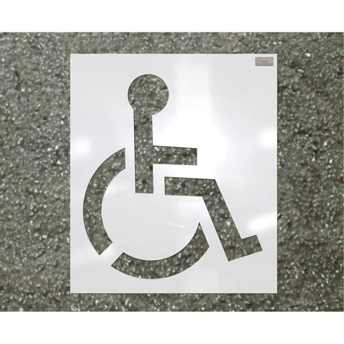 Parking Lot Stencils, Pictogram, 39" Sidevic Inc.