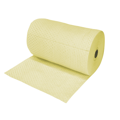 Industrial-Grade Fine Fibre Sorbent Rolls, Heavyweight, 150' L x 30" W, 70 gal. Absorbancy Sidevic Inc.