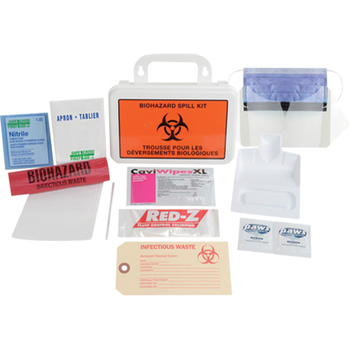 Deluxe Clean-Up Spill Kit, Biohazard, Case Sidevic Inc.