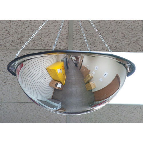Miroir en d&ocirc;me 360°, D&ocirc;me complet, Dessus ouvert, Diam&egrave;tre 20" Sidevic Inc.