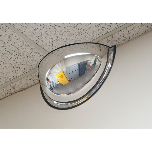 Miroir en d&ocirc;me 180°, Demi-d&ocirc;me, Dessus ouvert, Diam&egrave;tre 20" Sidevic Inc.