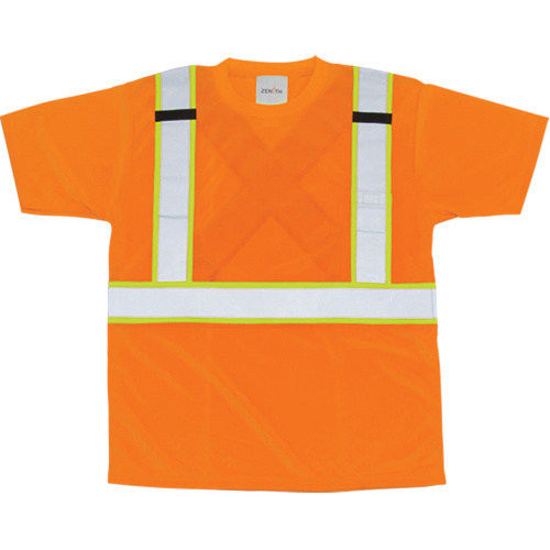 CSA Compliant T-Shirt, Polyester, Medium, Orange Sidevic Inc.