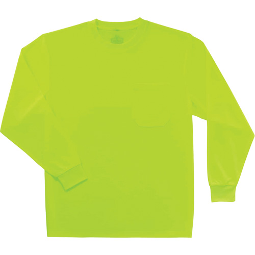 Chandail &agrave; manches longues non certifi&eacute; GloWear 8091, Polyester, Petit, Jaune lime haute visibilit&eacute; Sidevic Inc.