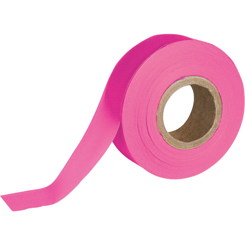 Flagging Tape, 1.188" W x 150' L, Fluorescent Pink Sidevic Inc.