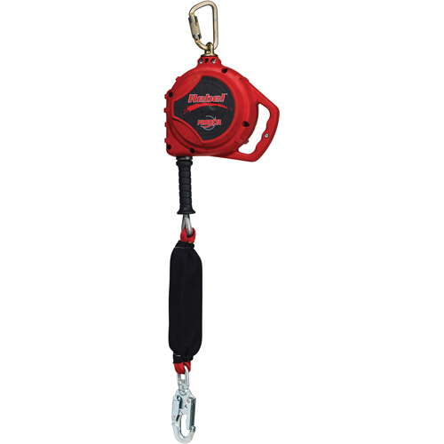 Rebel Self Retracting Lifeline for Leading Edge, 20', Galvanized Steel, Swivel Sidevic Inc.