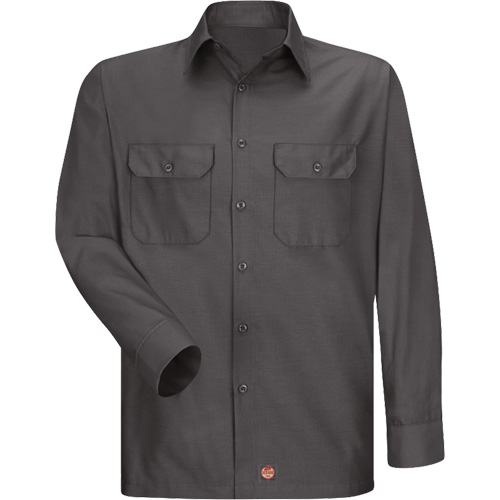 Long Sleeve Ripstop Shirt, Men's, 3X-Large, Charcoal Sidevic Inc.