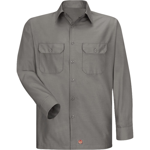 Long Sleeve Ripstop Shirt, Men's, 3X-Large, Grey Sidevic Inc.