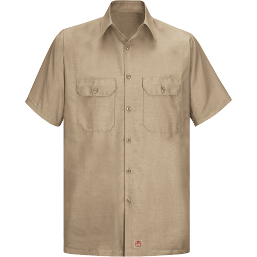 Short Sleeve Ripstop Shirt, Men's, 3X-Large, Khaki Sidevic Inc.