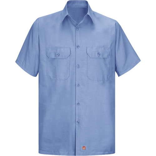 Short Sleeve Ripstop Shirt, Men's, 3X-Large, Blue Sidevic Inc.