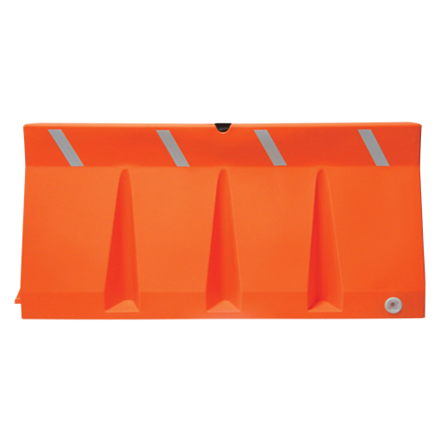 Traffic Barriers, Water-Filled, 69.75" L x 33.75" H, Orange Sidevic Inc.