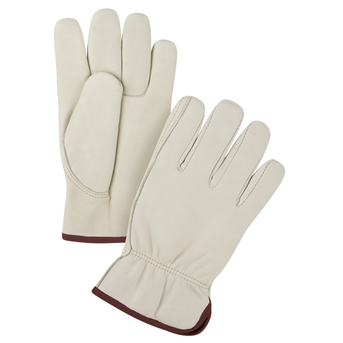 Gants de conducteur doubl&eacute;s pour l'hiver de premi&egrave;re qualit&eacute;, Grand, Paume en Cuir fleur de vache, Molleton Sidevic Inc.