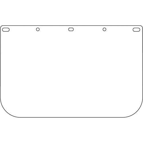 Dynamic Die Cut Faceshield Visor, PETG, Clear Tint Sidevic Inc.