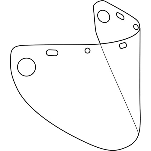 &eacute;cran facial form&eacute; Dynamic, Copolyester/PETG, Teinte Transparent Sidevic Inc.