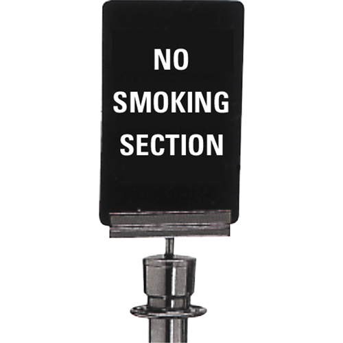 "No Smoking" Crowd Control Sign, 11" x 7", Plastic, English Sidevic Inc.