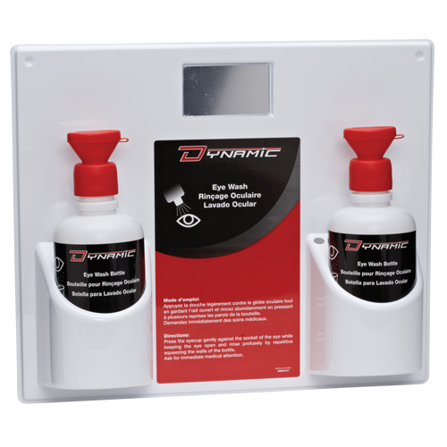 Douche oculaire avec bouteilles vides Dynamic, Double Sidevic Inc.