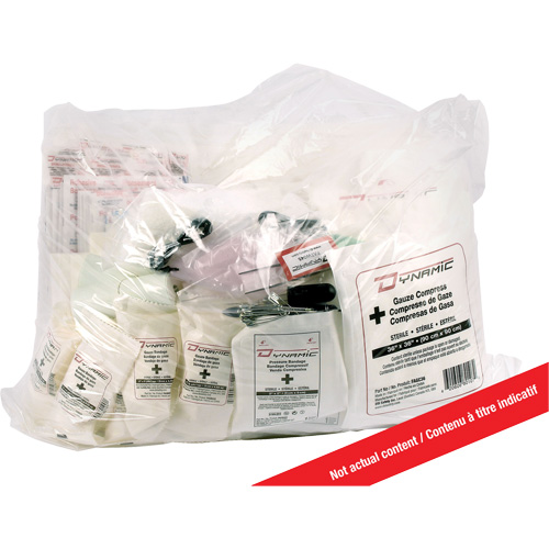 Trousse de premiers soins pour bateau Dynamic, Dispositif m&eacute;dical Classe 1, Sac en plastique refermable Sidevic Inc.