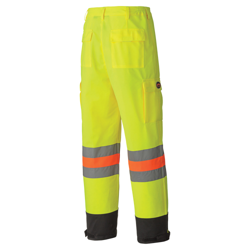 6009 Pantalon de s&eacute;curit&eacute; routi&egrave;re respirant, Polyester, T-petit, Jaune lime haute visibilit&eacute; Sidevic Inc.