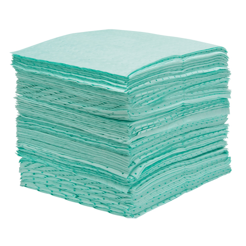 Feuilles absorbantes li&eacute;es de premi&egrave;re qualit&eacute;, Mati&egrave;res dangereuses, 15" x 18", 30 gal. d'absorption Sidevic Inc.