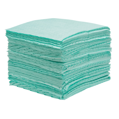 Feuilles absorbantes li&eacute;es de premi&egrave;re qualit&eacute;, Mati&egrave;res dangereuses, 15" x 18", 25 gal. d'absorption Sidevic Inc.