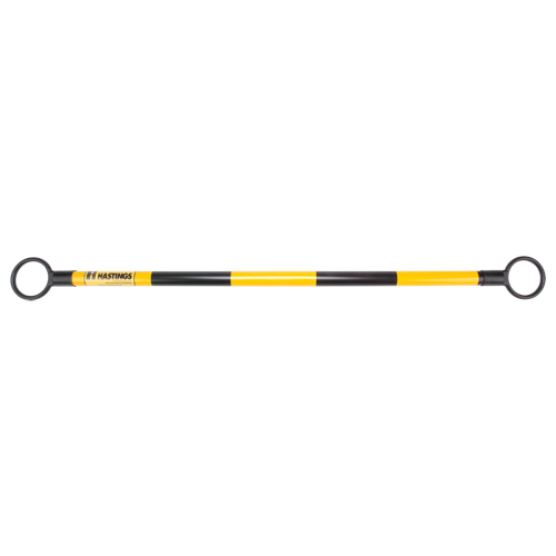 Barre t&eacute;lescopique pour barricade, Longueur d&eacute;ploy&eacute;e de 85", Noir/Jaune Sidevic Inc.