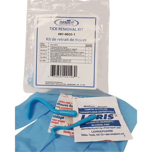 Tick Safety Kit, Class 1 Medical Device, Wallet Sidevic Inc.