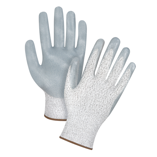 High-Performance Cut-Resistant Gloves, Size Large/9, 13 Gauge, Nitrile Coated, HPPE Shell, ANSI/ISEA 105 Level 4/EN 388 Level 5 Sidevic Inc.