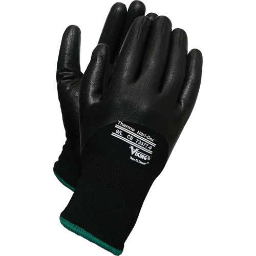 Gants thermiques Nitri-Dex Viking, 8/Moyen, R&ecirc;vetement Nitrile, Calibre 15, Enveloppe en Nylon Sidevic Inc.