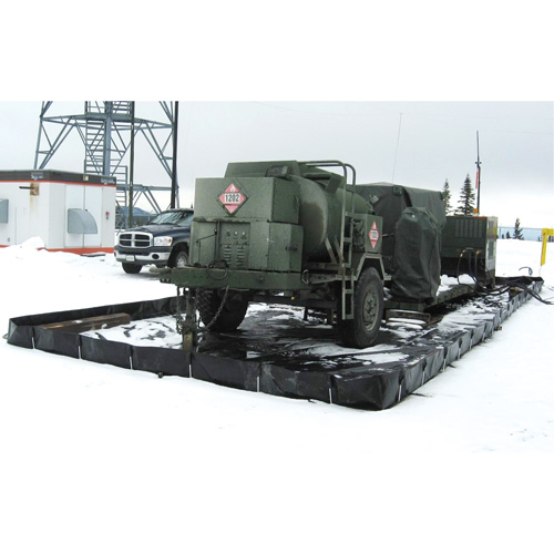 Insta-Berm L-Rod, 748 US gal. Capacity, 10' W x 10' L x 12" H, L-Bracket Sidevic Inc.