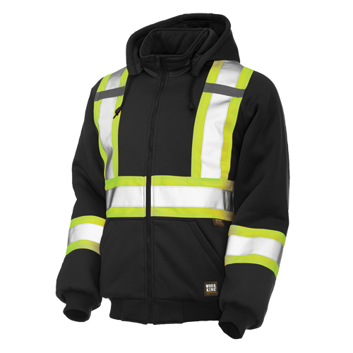 Chandail avec capuchon de s&eacute;curit&eacute;, Polyester, Grand, Noir Sidevic Inc.